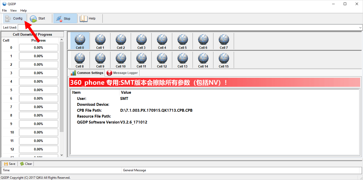 QGDP Tool Config